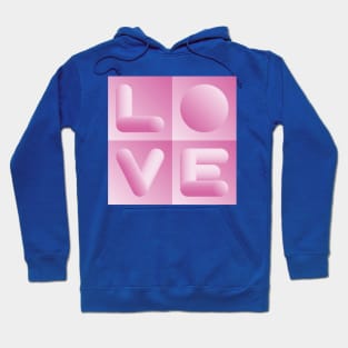 Pink LOVE bubbles Hoodie